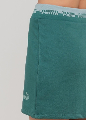Зеленая спортивная с логотипом юбка Puma