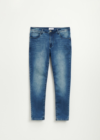 Синие демисезонные слим джинсы House