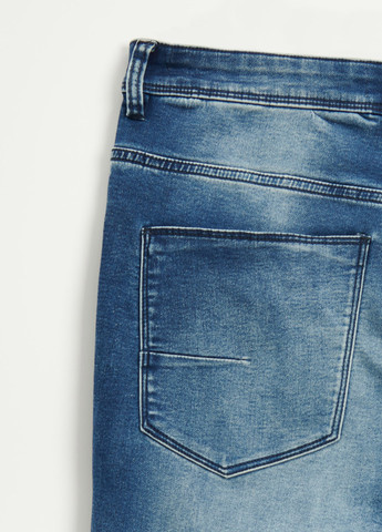 Синие демисезонные слим джинсы House