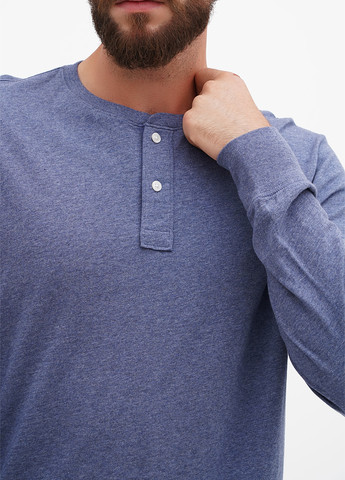 Серо-синий демисезонный кэжуал лонгслив J.Crew меланж