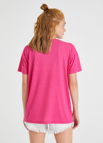Фуксиновая летняя футболка KOTON