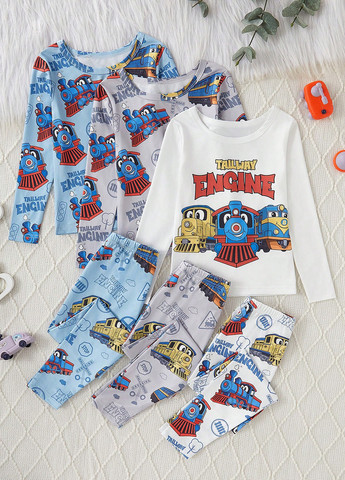 Комбинированная всесезон пижама (3 лонгслива, 3 брюк) лонгслив + брюки SHEIN