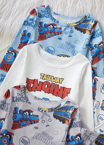 Комбинированная всесезон пижама (3 лонгслива, 3 брюк) лонгслив + брюки SHEIN