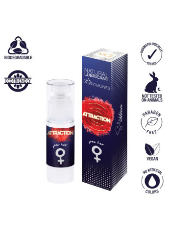 Змазка на водній основі Attraction for Her (50 мл) з феромонами для неї MAI (254785215)