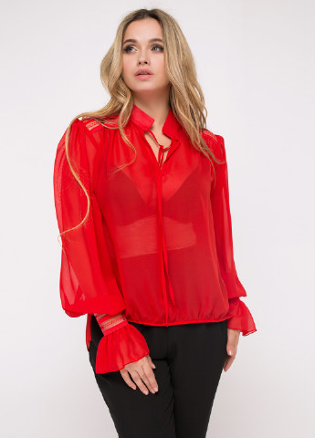 Червона демісезонна блуза Luzana