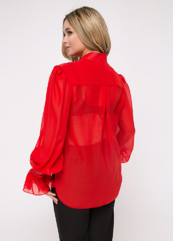 Красная демисезонная блуза Luzana