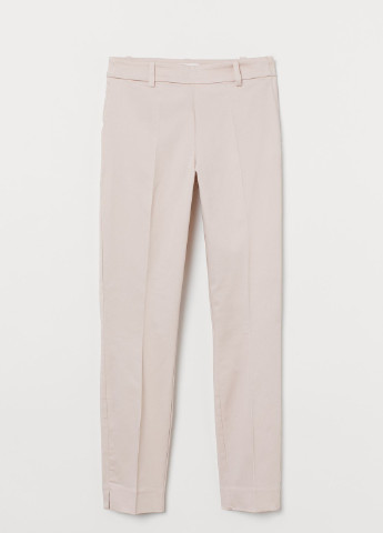 Пудровые демисезонные брюки H&M
