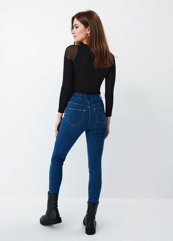 Темно-синие демисезонные джеггинсы Mohito