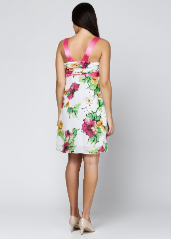 Розовое кэжуал платье Christina Dea с цветочным принтом