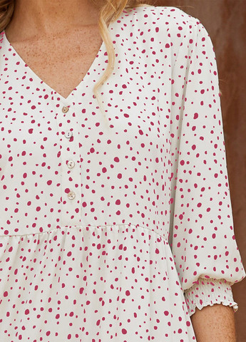 Білий кежуал сукня а-силует SHEIN в горошок