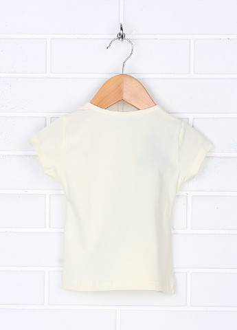 Светло-золотистая летняя футболка с коротким рукавом Essu