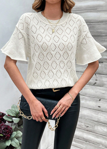 Белый демисезонный джемпер джемпер SHEIN