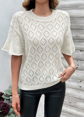 Белый демисезонный джемпер джемпер SHEIN