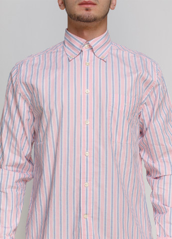 Розовая кэжуал рубашка в полоску Gant с длинным рукавом