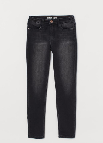 Черные демисезонные джинсы super soft skinny fit H&M