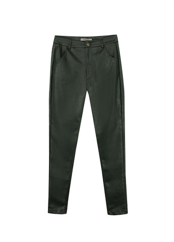 Темно-зеленые кэжуал демисезонные зауженные брюки Glamorous