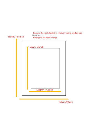 Плед, 150х180 см SHEIN (331536057)