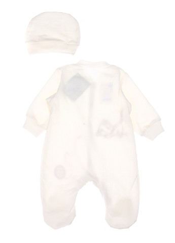 Молочный демисезонный комплект (человечек, шапка) Baby Art