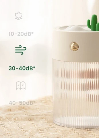 Аккумуляторный увлажнитель воздуха Cactus Oasis, 650мл, 2000мАч зелёный No Brand (252821818)