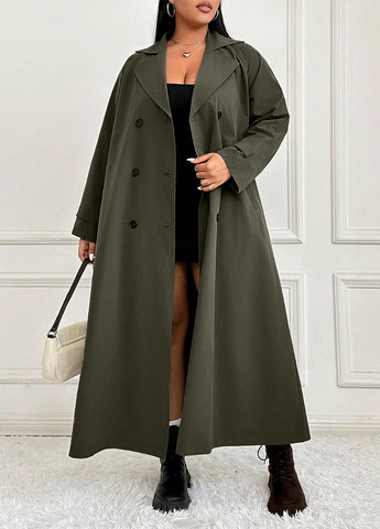 Плащ SHEIN тренчкот на пуговицах демисезон (342719364)