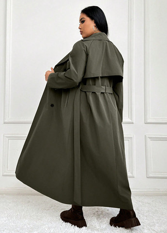 Плащ SHEIN тренчкот на пуговицах демисезон (342719364)