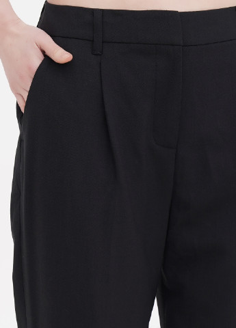 Черные кэжуал демисезонные прямые брюки Boden