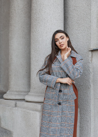 Сіре демісезонне Пальто MN