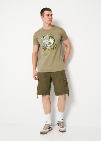 Хаки (оливковая) футболка Sol's