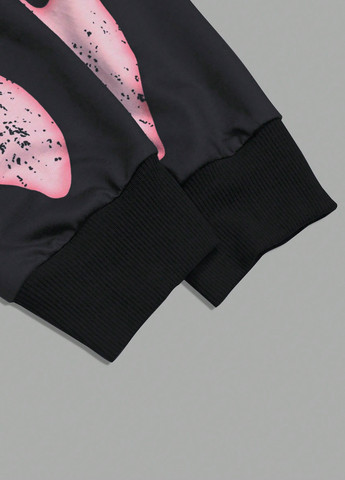 Лонгслів SHEIN малюнок сірий кежуали поліестер