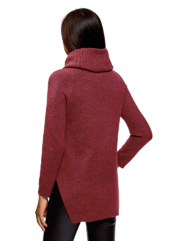 Красный зимний свитер Oodji