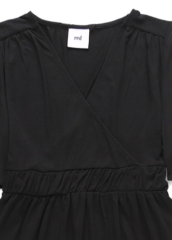 Черное кэжуал платье а-силуэт Mamalicious однотонное