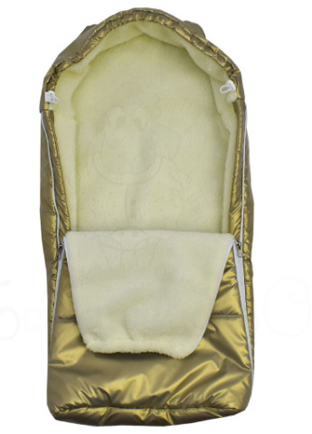 Зимний конверт-кокон для новорожденного Баранчик БО рисунок золотой домашний