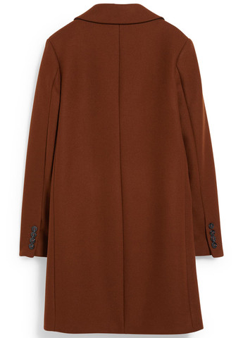 Светло-коричневое демисезонное Пальто однобортное C&A