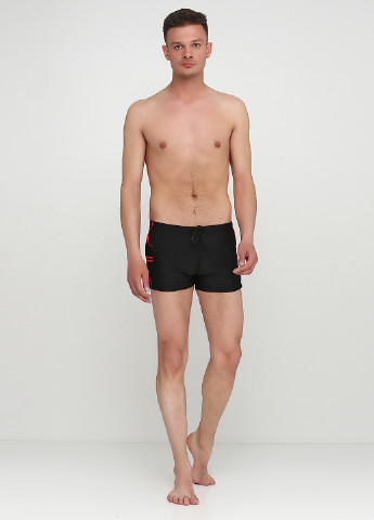 Мужские черные пляжные плавки шорты Sun & Ocean