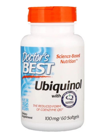 Убихинол, Ubiquinol with Kaneka,, 100 мг, 60 желатиновых капсул Doctor's Best (228293322)