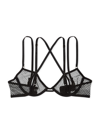 Черный демисезонный комплект (бюстгальтер, трусики) Victoria's Secret