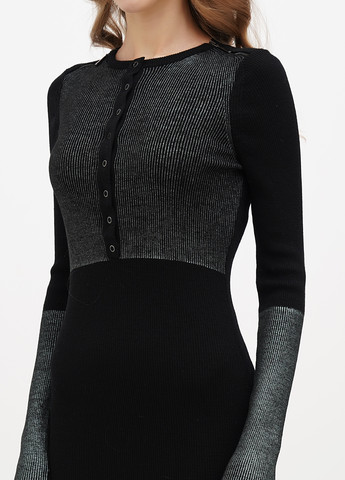 Черное кэжуал платье футляр Angelo Marani однотонное