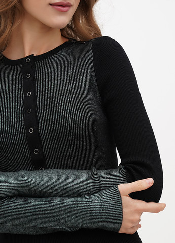 Черное кэжуал платье футляр Angelo Marani однотонное