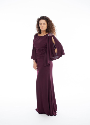 Фиолетовое вечернее платье Jovani однотонное