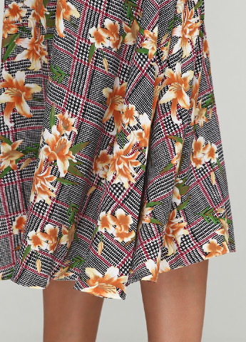 Разноцветная кэжуал цветочной расцветки юбка Gator клешированная