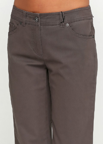 Серо-коричневые кэжуал демисезонные брюки Gerry Weber