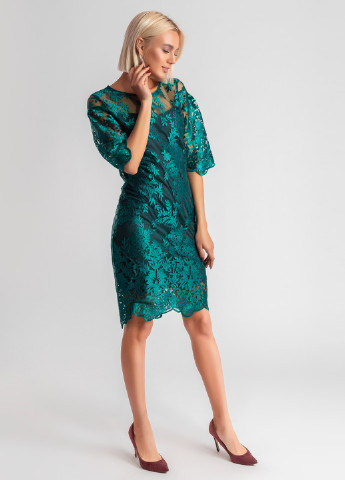 Зеленое кэжуал платье Charm Collection однотонное