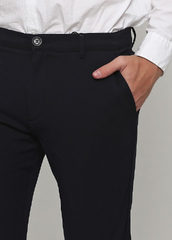 Темно-синие кэжуал демисезонные прямые брюки Tailored Originals