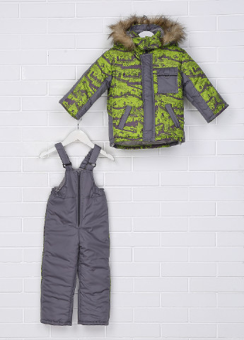Зеленый зимний комплект (куртка, комбинезон) ZUBRYTSKAYA