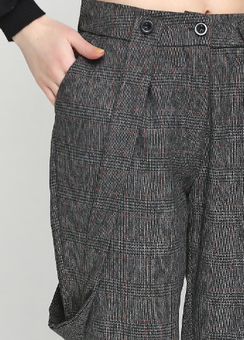 Темно-серые кэжуал демисезонные брюки LCK FASHION