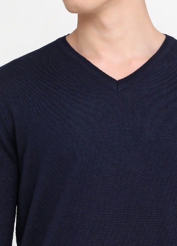 Темно-синий демисезонный пуловер пуловер Springfield