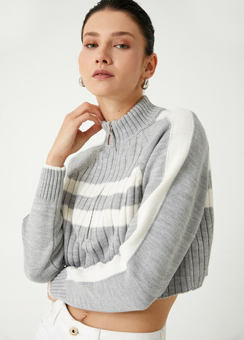 Серый демисезонный свитер KOTON