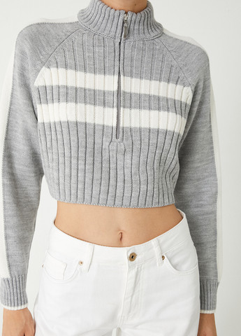 Серый демисезонный свитер KOTON