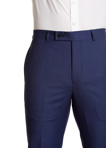 Синие классические демисезонные классические, прямые брюки Calvin Klein