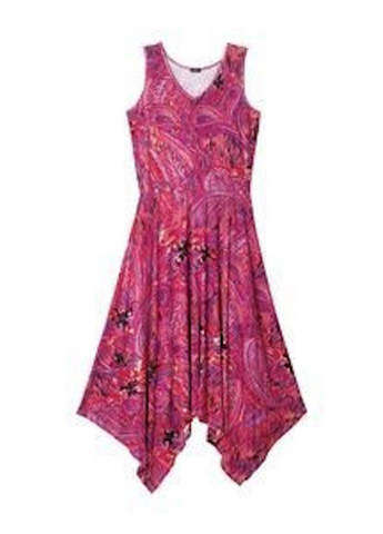 Комбинированное кэжуал платье клеш Studio 1886 с абстрактным узором